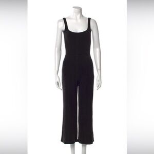Reformation jumpsuit in black ribbed size large